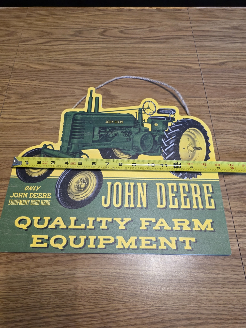 John Deere Bubble N Go Tractor & Farm Equipment Sign